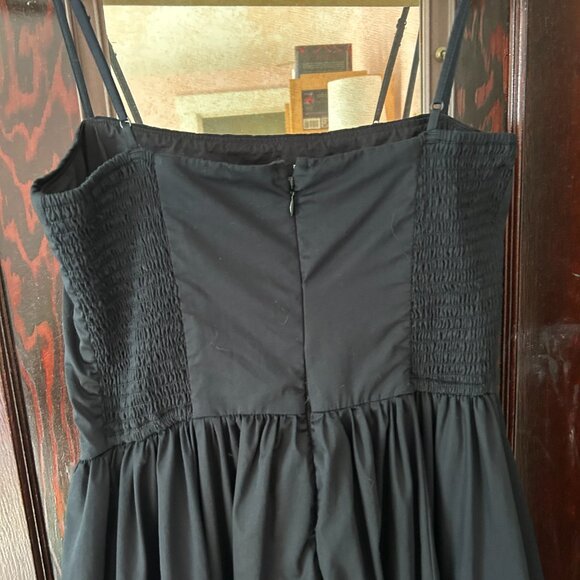 Abercrombie & Fitch Black Bubble Hem Midi Dress - Picture 4 of 6